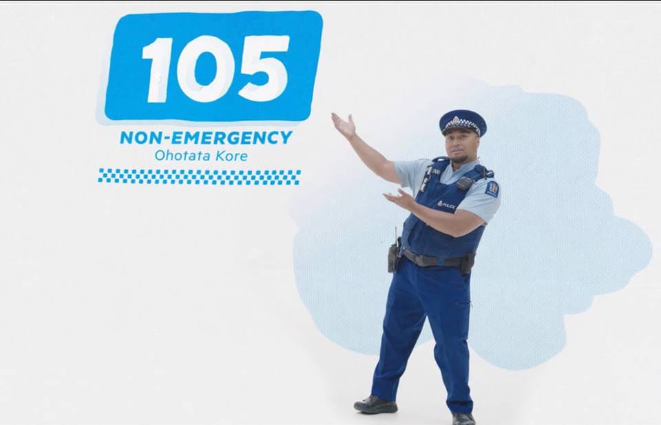 新西兰警方非紧急报警电话105怎么念？