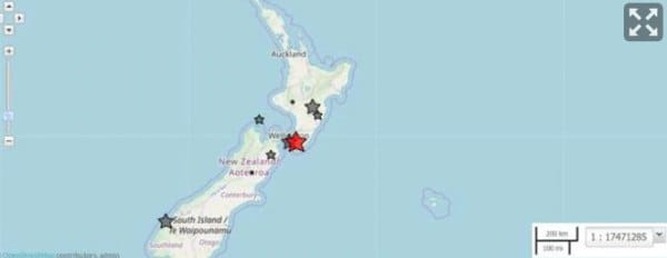 最新全球地震风险地图出炉，快来看看新西兰
