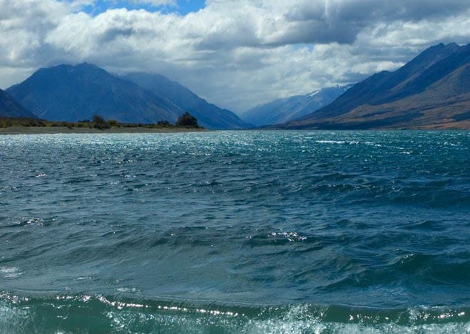新西兰南岛旅游景点奥豪湖 Lake Ohau