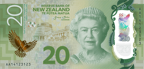 新西兰新版20元纸币介绍