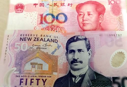 新西兰元兑换人民币中间价跌破4.0大关