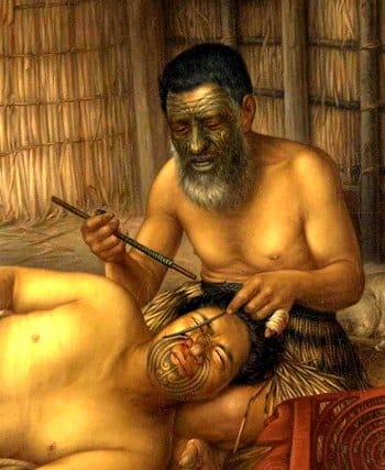 新西兰毛利人的面部刺青“塔莫克” Tā moko