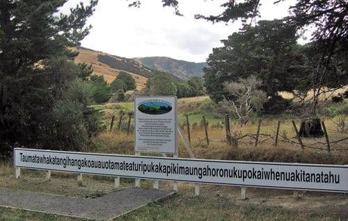 新西兰最长地名塔玛特山Taumata Hill