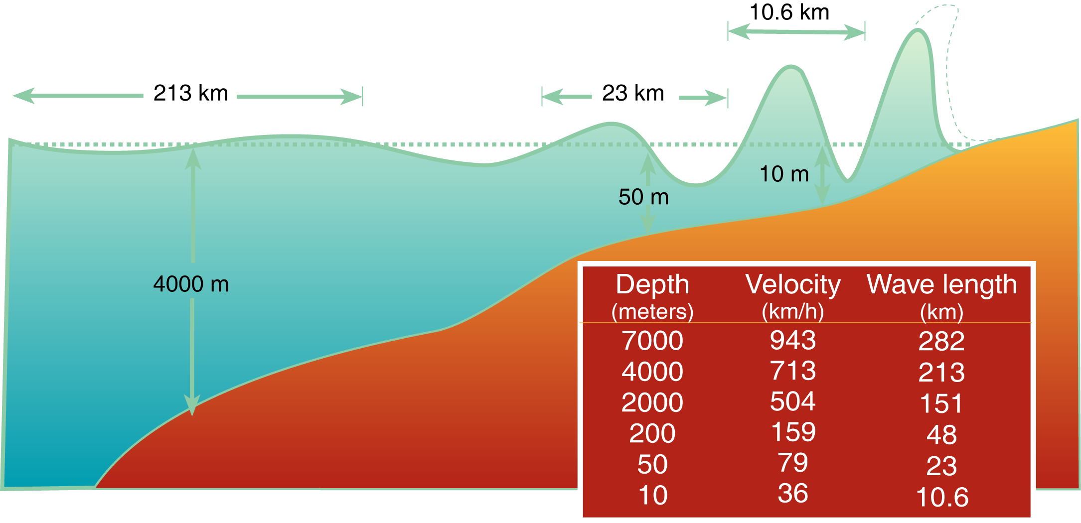 海啸能量如何在海洋中传播？海啸波能到达多远？