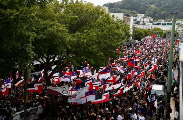 数万人堵曝惠灵顿，国会广场人山人海