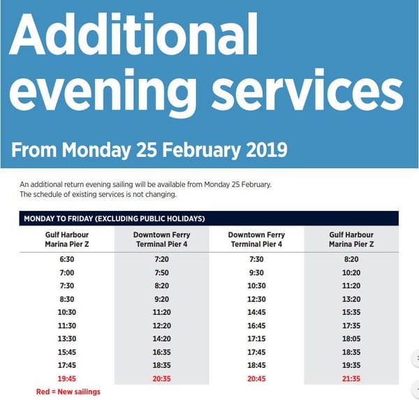 gulf-harbour-ferry-additional-evening-services